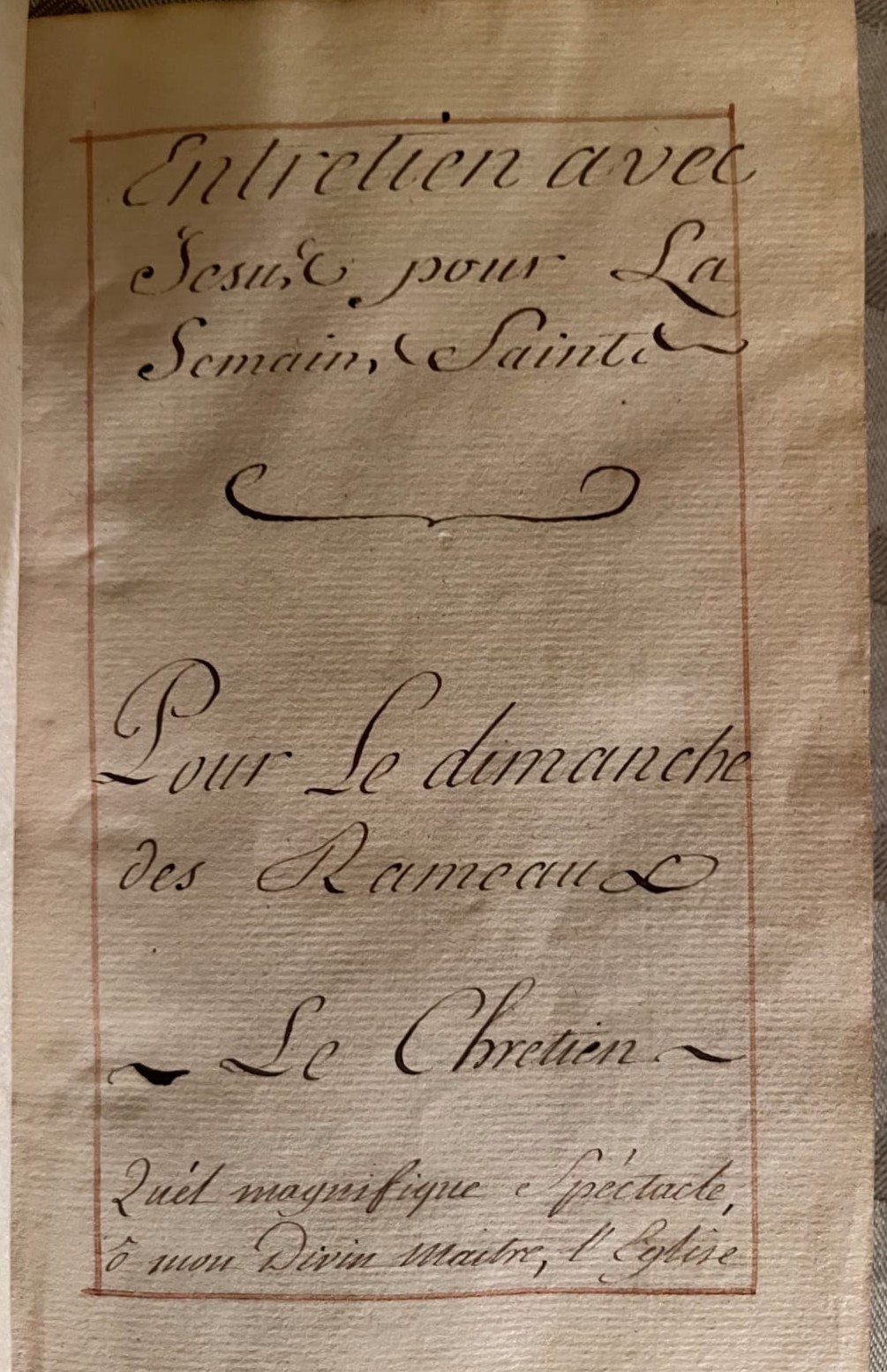  Entretien avec Jésus pour la Semaine Sainte - Page de titre